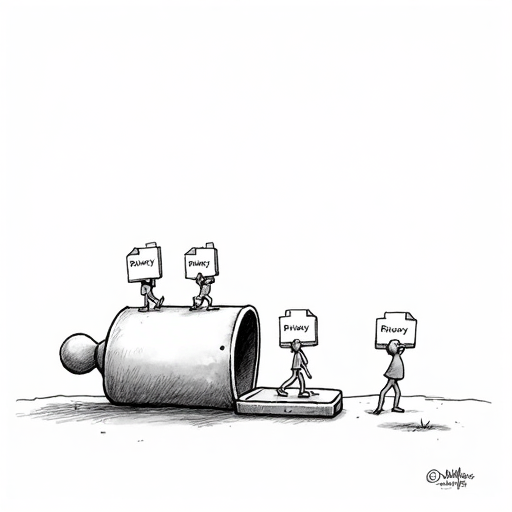 Concerns Raised Over Android Users' Privacy Email single-panel cartoon