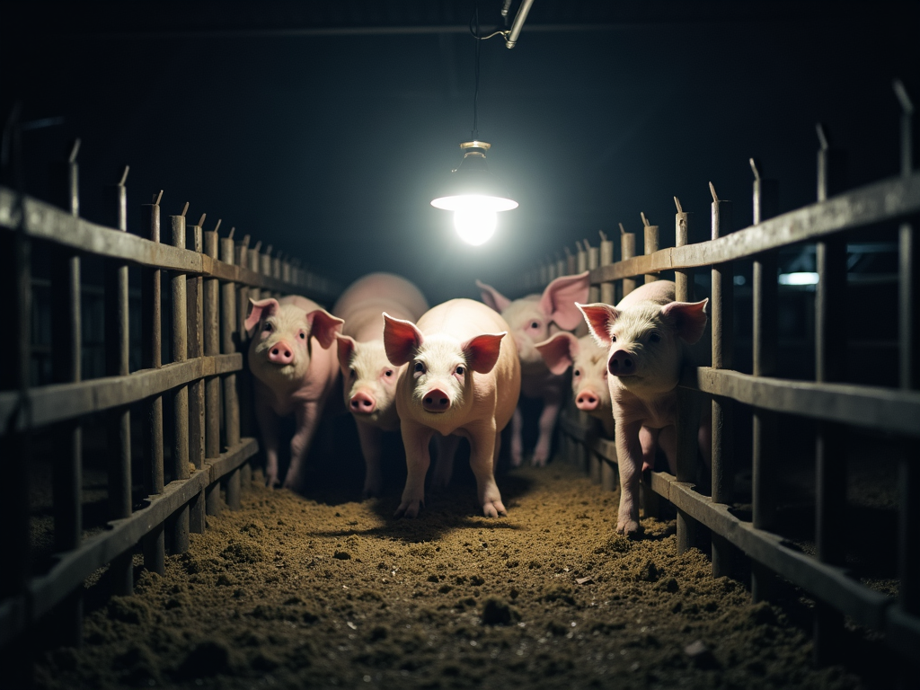 Hog feeder light graphic