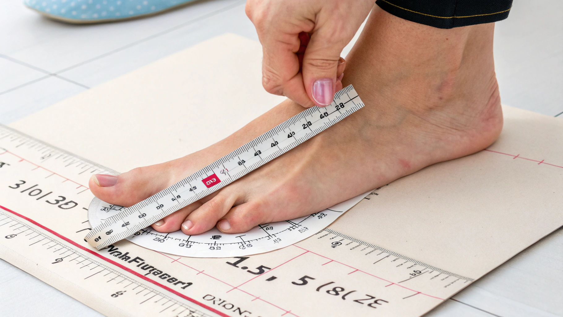 Hướng dẫn đo chiều rộng chân để chọn size giày nữ