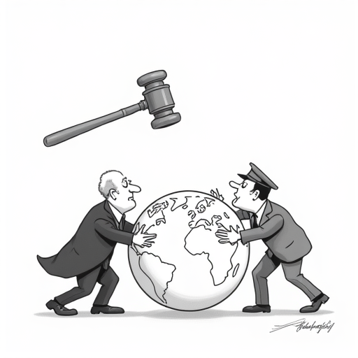 Federal Judge Blocks Harvard's International Student Enrollment Revocation single-panel cartoon