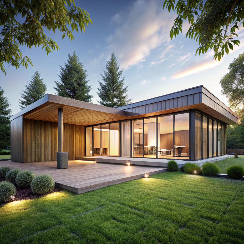 Elegant Modern Single-Story House with Spacious Yard