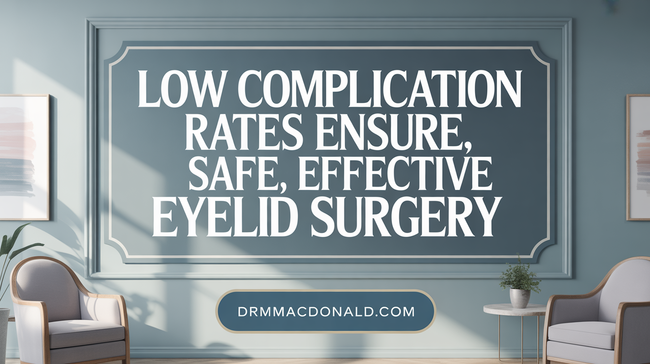 Low complication rates ensure safe, effective eyelid surgery.