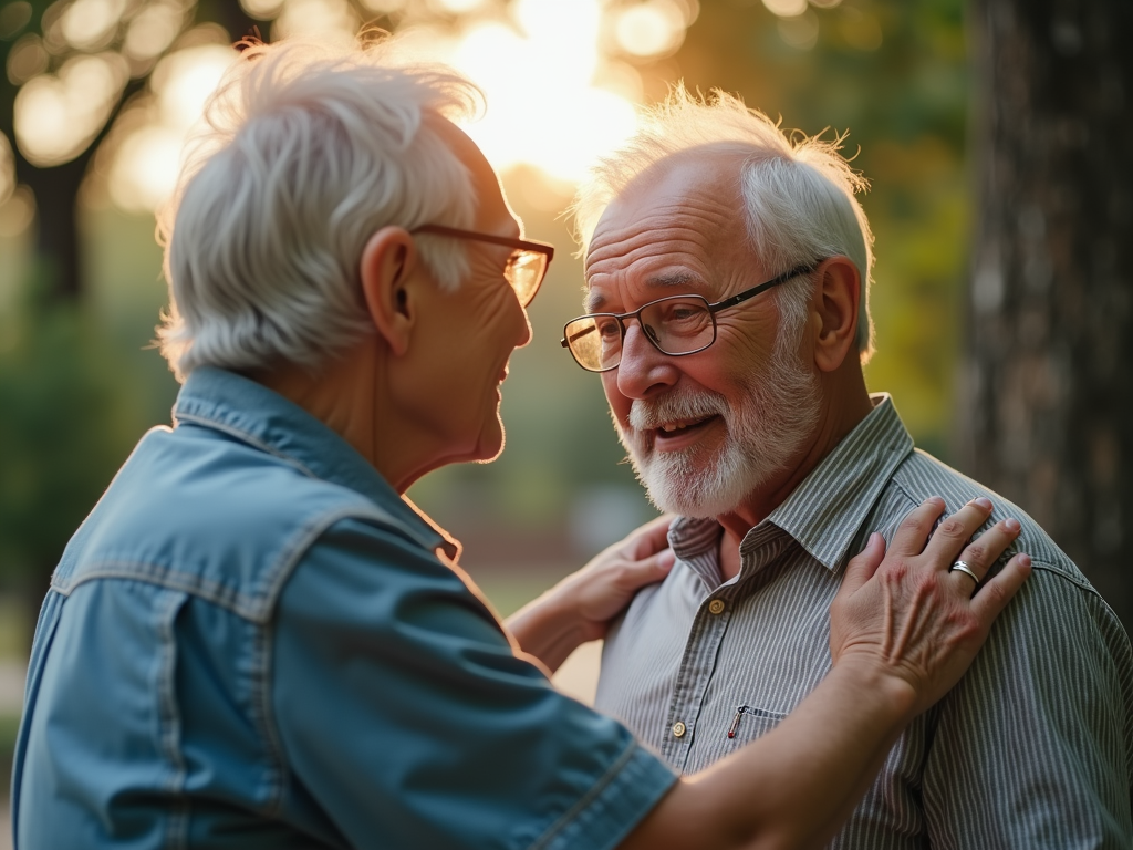 Doctor consulting with senior patient