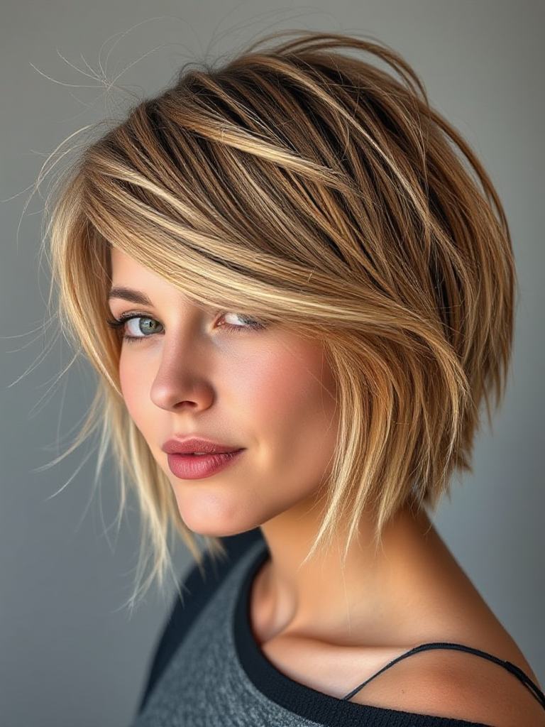 Asymmetrical Bob for Fine Hair