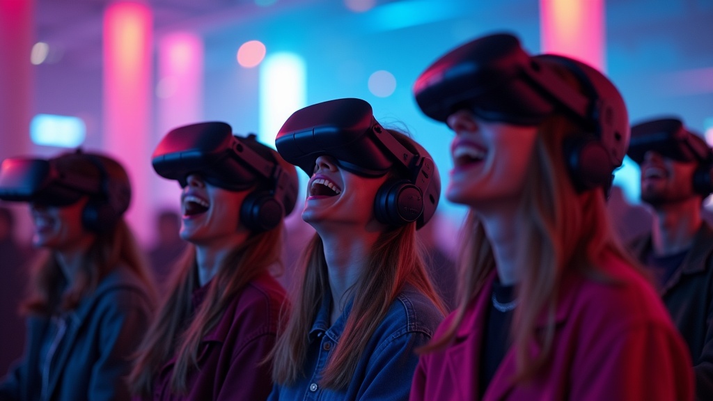 Dos jugadores colaborando espalda con espalda en un juego de acción multijugador en realidad virtual