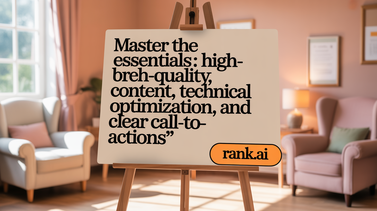 Master the Essentials: High-Quality Content, Technical Optimization, and Clear CTAs