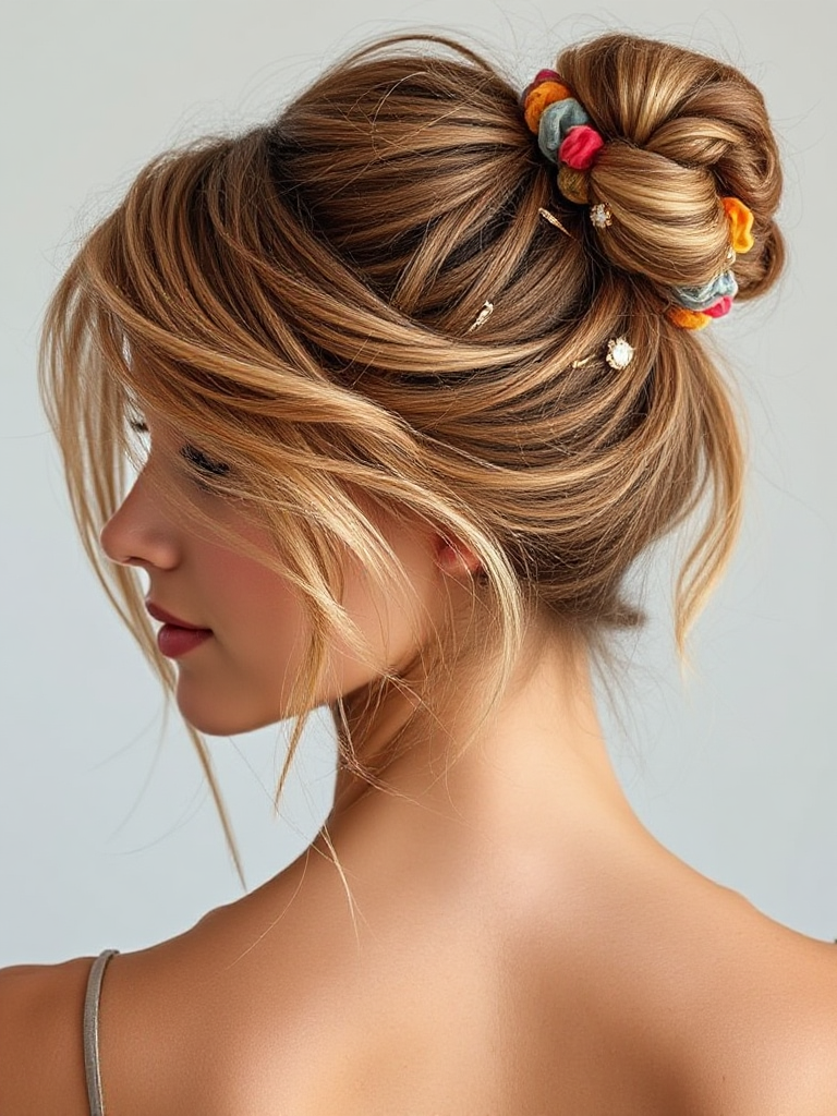 Messy Bun for Long Hair