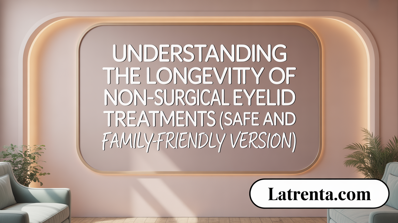 Understanding the Longevity of Non-Surgical Eyelid Treatments