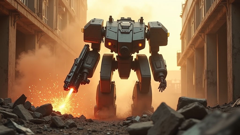 Menú de personalización avanzada de mechas en el simulador VR Engines of Destruction