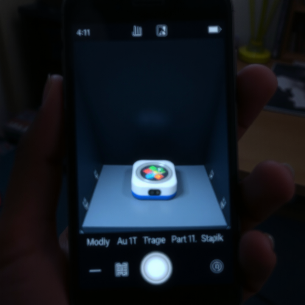 تصویری با معیارهای حذف: یک محصول کوچک تار، نویزدار و با نورپردازی نامناسب، در پس‌زمینه‌ای شلوغ