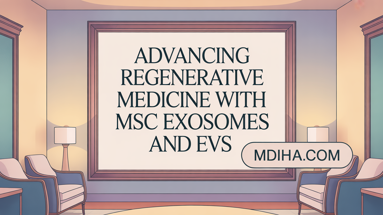 Advancing regenerative medicine with MSC exosomes and EVs