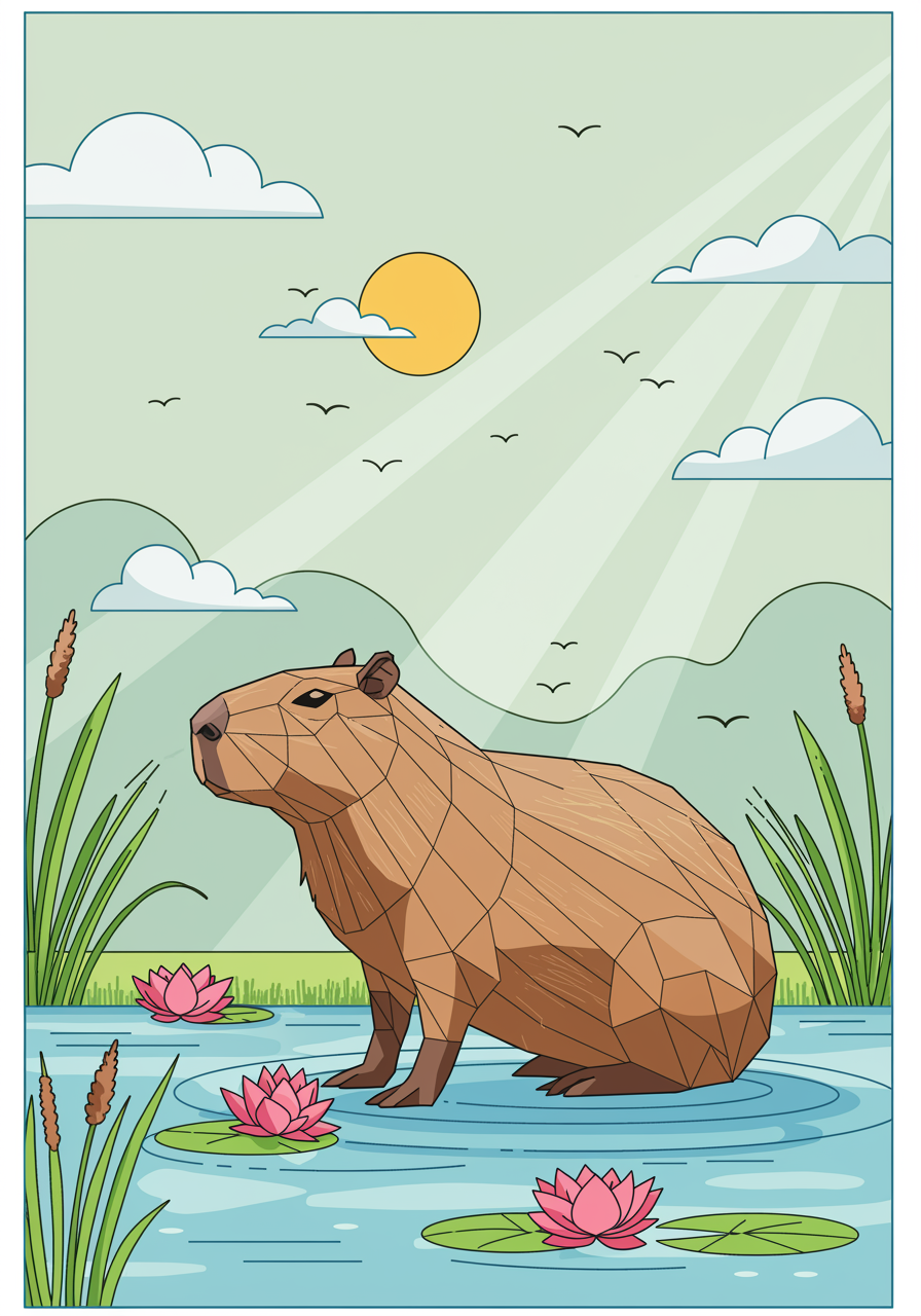 capybara drawing | BasedLabs.ai
