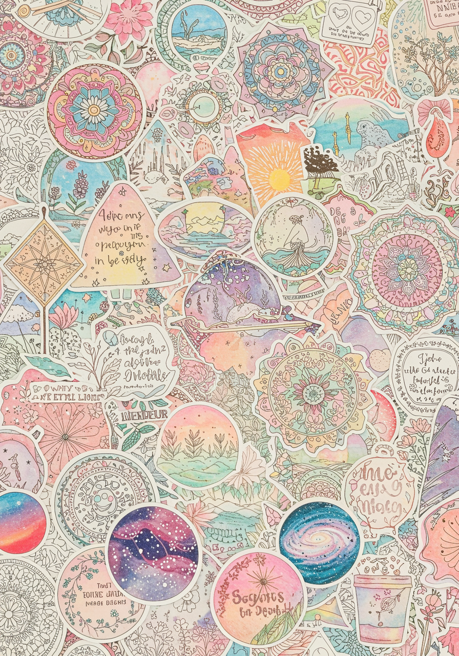 aesthetic coloring pages