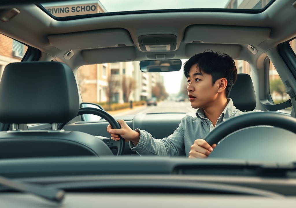 캠퍼스 내외 주차 실습과 좁은 길 운전 집중 훈련