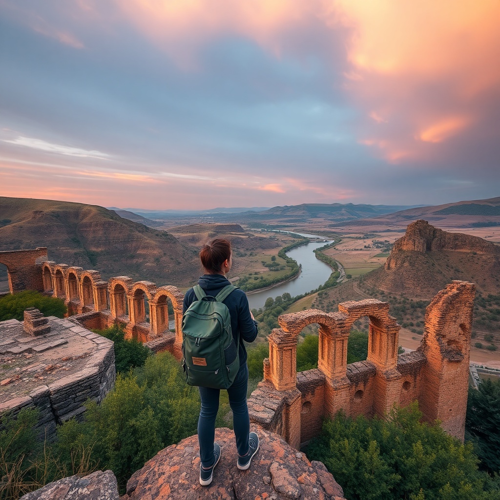 Atardecer en Uxama: Mirador hacia el Duero