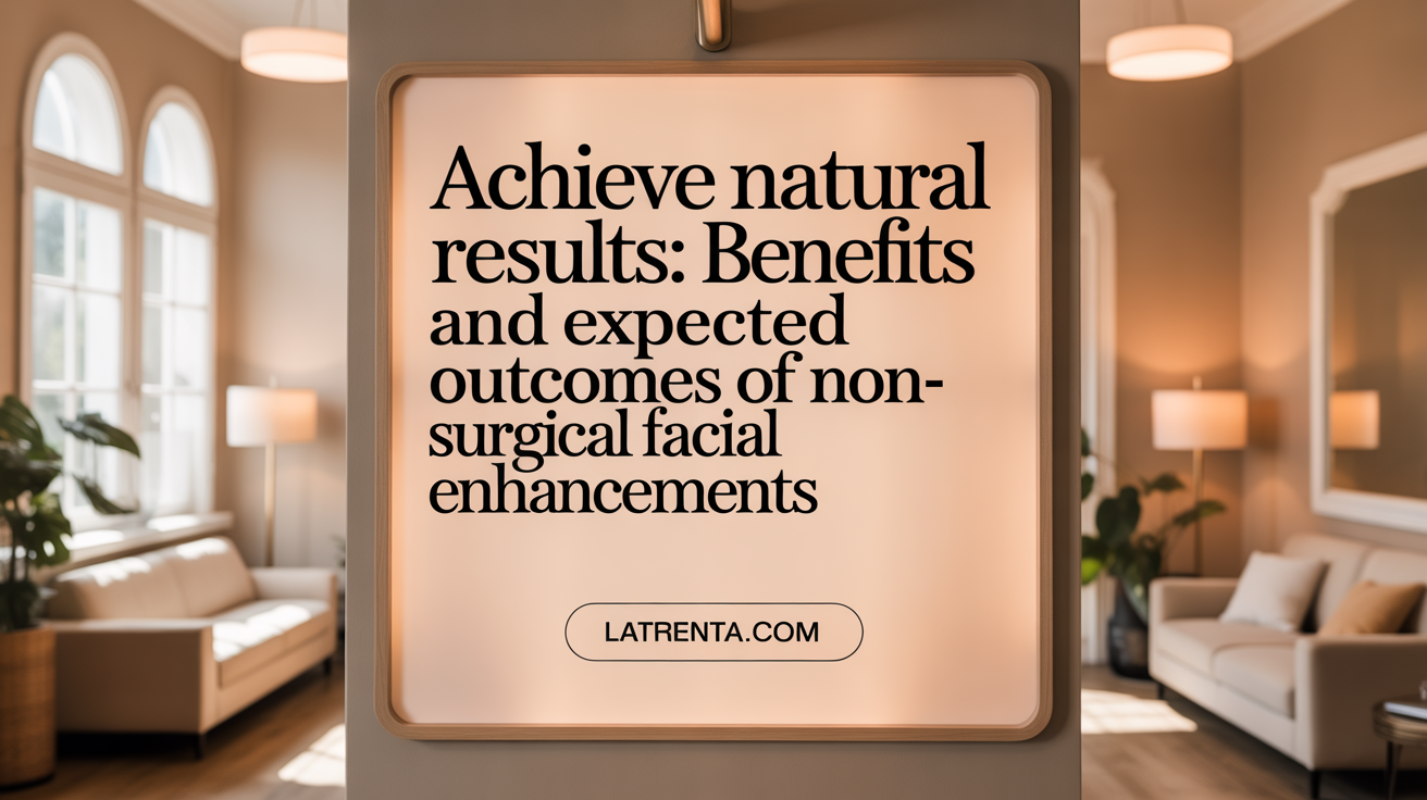 Achieve Natural Results: Benefits and Expected Outcomes of Non-Surgical Facial Enhancements