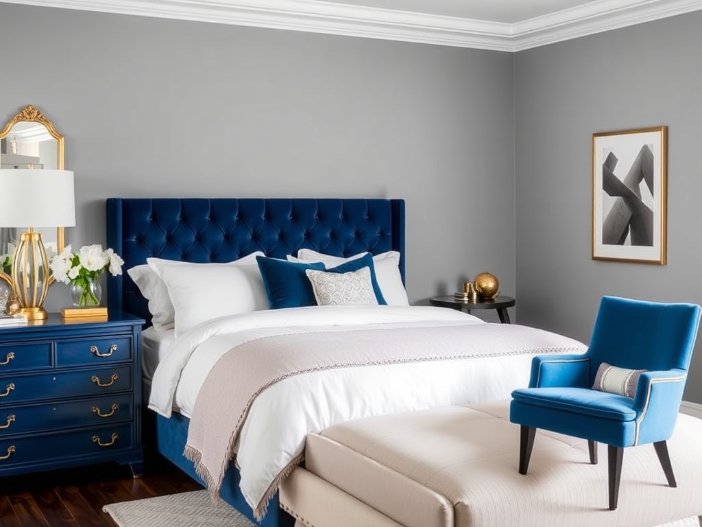 3. Accentuating with Blue Furniture and Statement Pieces