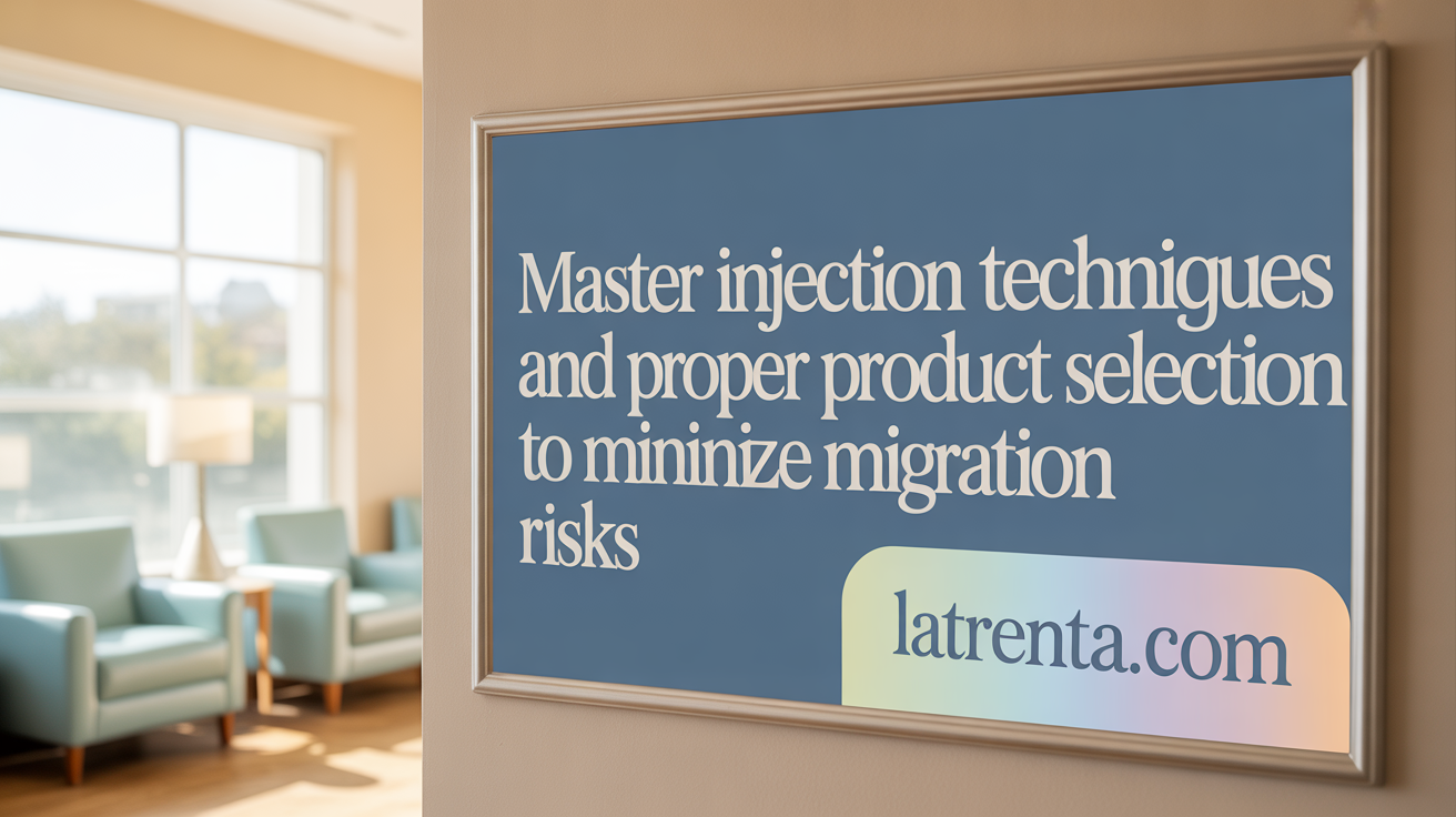 Master Injection Techniques and Proper Product Selection to Minimize Migration Risks