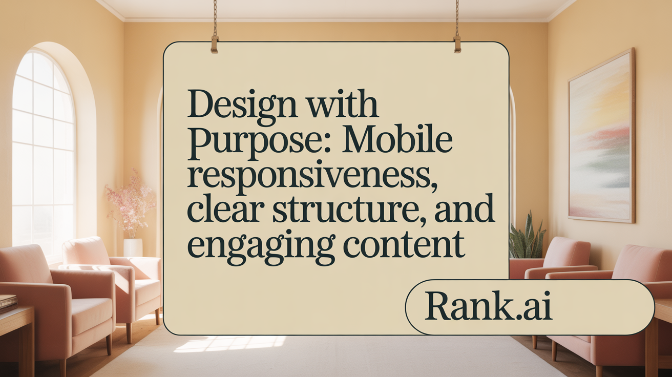 Design with Purpose: Mobile Responsiveness, Clear Structure, and Engaging Content