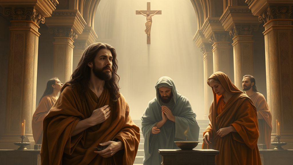 변화를 상징하는 종교적인 장면