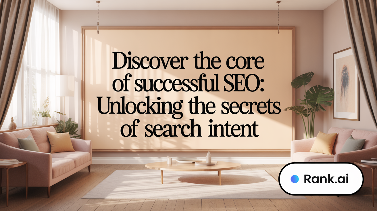 Discover the core of successful SEO: Understanding Search Intent
