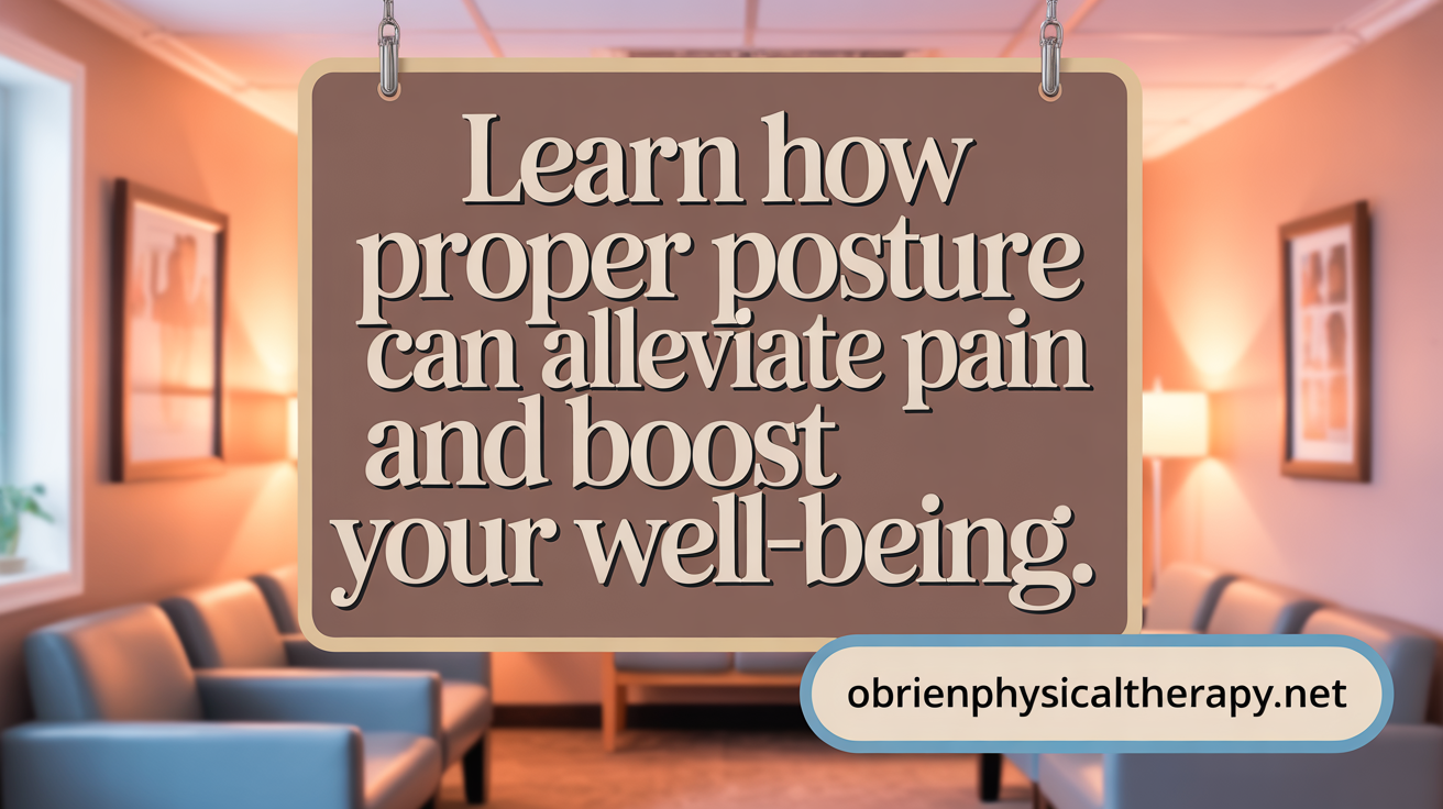 Learn how proper posture can alleviate pain and boost your well-being.