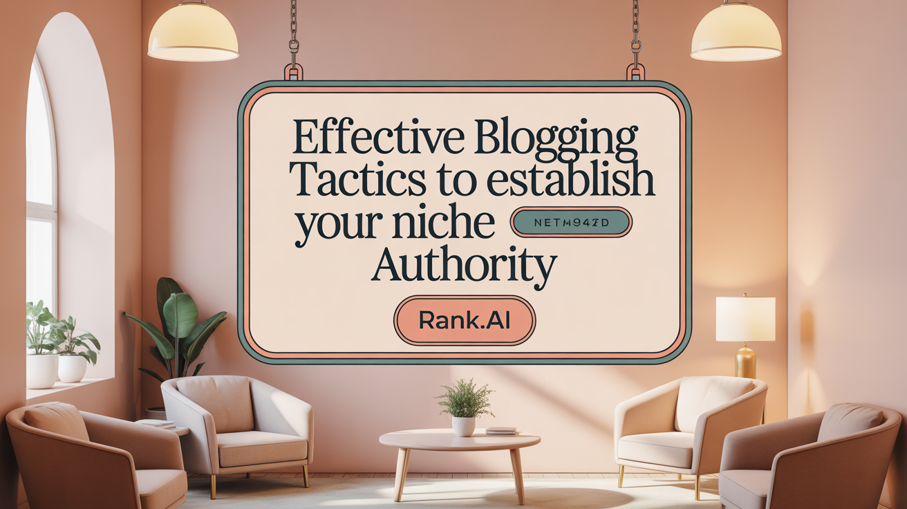 Effective Blogging Tactics to Establish Your Niche Authority