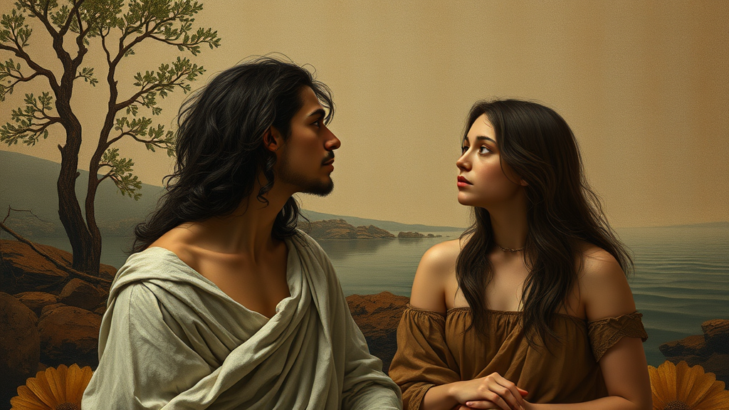 탈모 케어와 자존감의 관계를 은유적으로 표현한 이미지