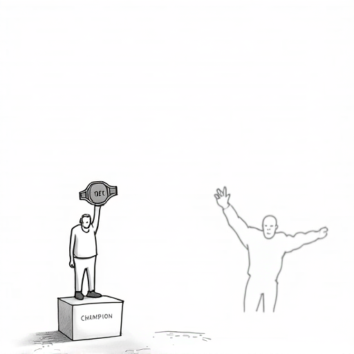 Jon Jones Retires, Tom Aspinall Becomes Heavyweight Champion single-panel cartoon