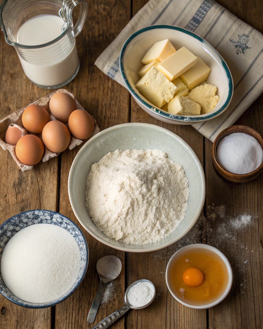 Classic Homemade Yellow Cake ngredients