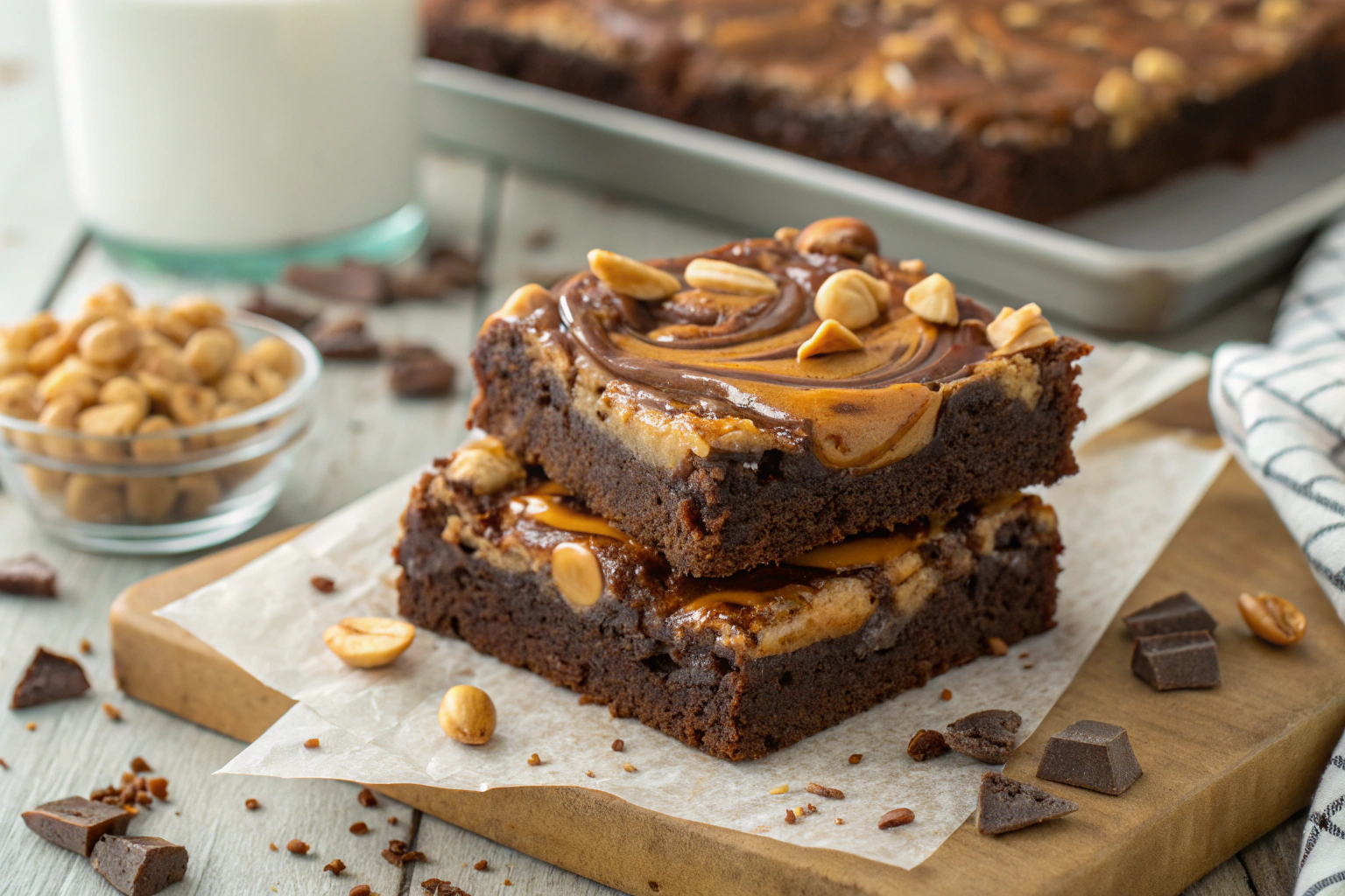 Homemade Snicker Bar Brownies ngredients