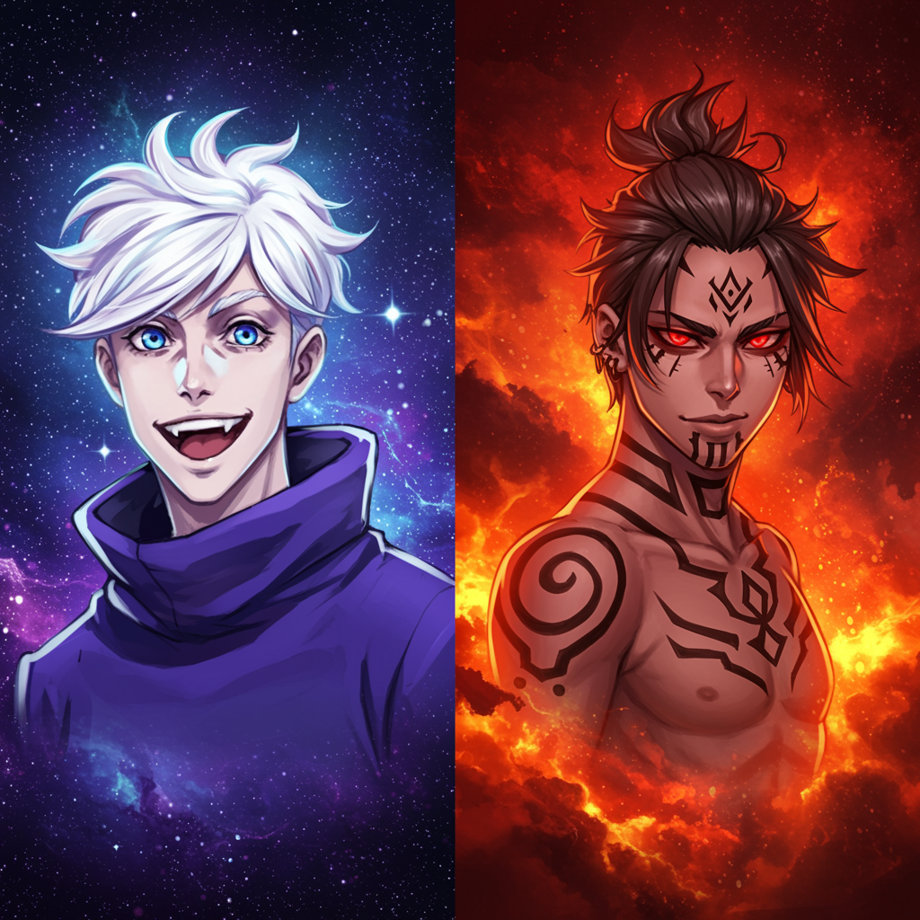 gojo and sukuna matching pfp