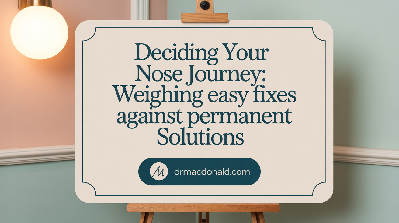 Deciding Your Nose Journey: Weighing Easy Fixes Against Permanent Solutions