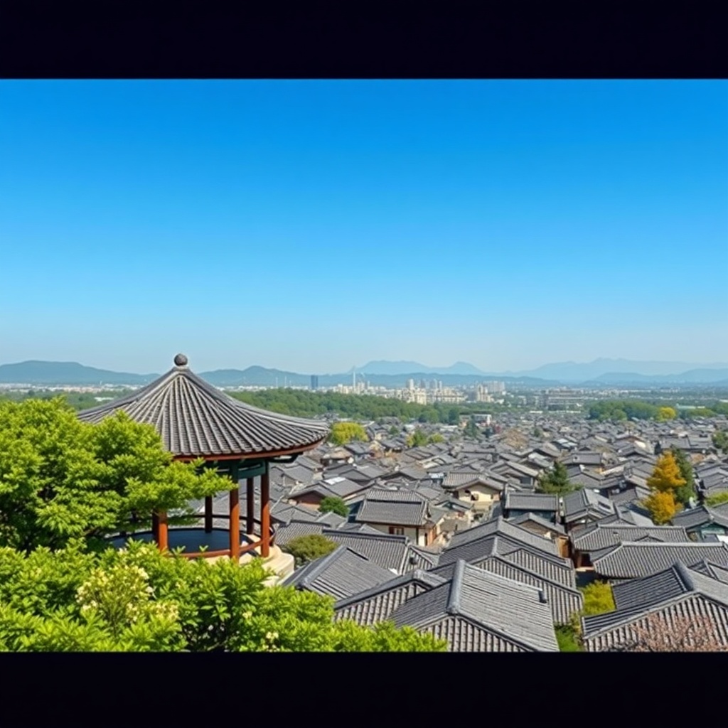 Scenic Views at Omokdae Pavilion
