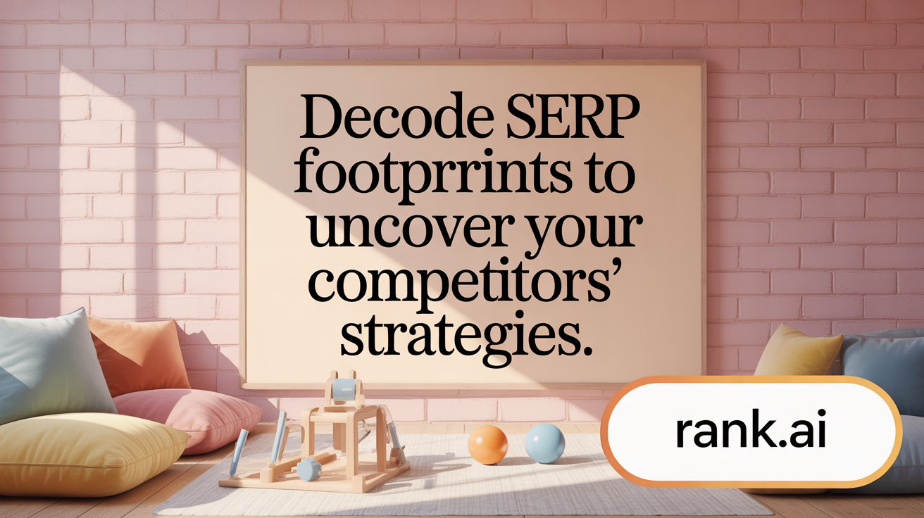 Decode SERP Footprints to Uncover Your Competitors' Strategies