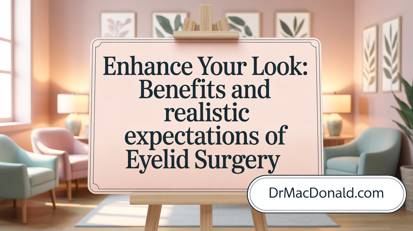 Enhance Your Look: Benefits and Realistic Expectations of Eyelid Surgery