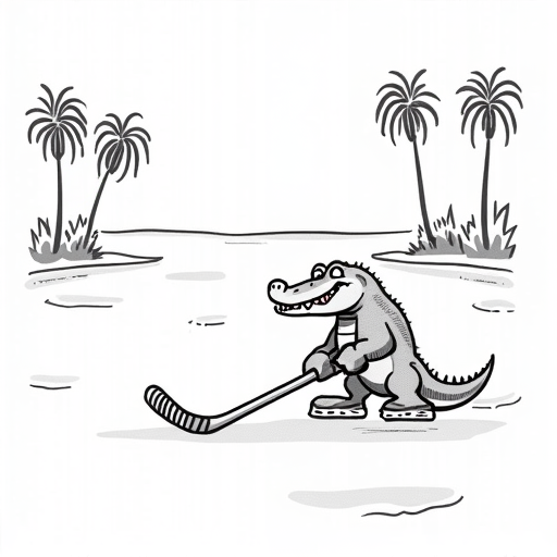 Florida Panthers clinch back-to-back Stanley Cup victories single-panel cartoon