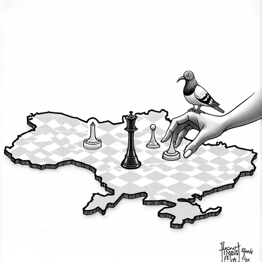 Zelenskyy Rejects Land Concessions to Russia Ahead of Summit single-panel cartoon