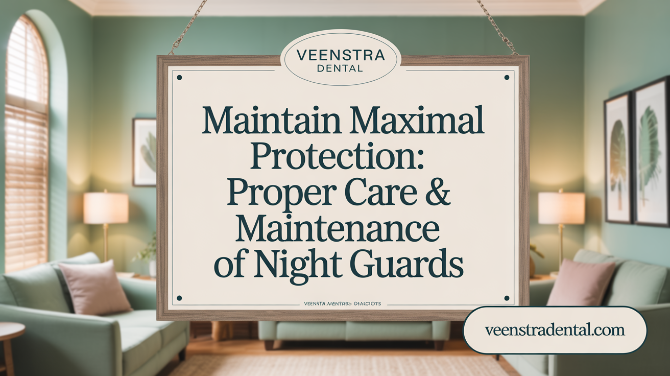 Maintain Maximal Protection: Proper Care & Maintenance of Night Guards