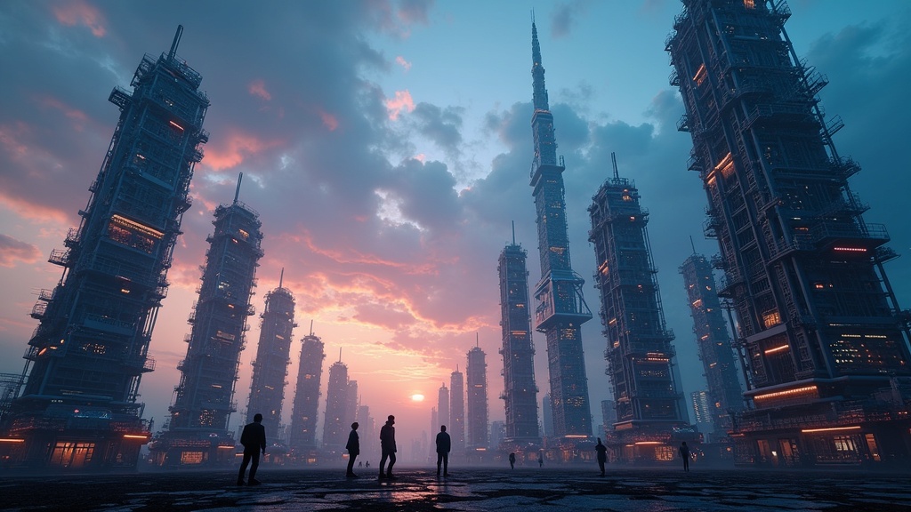 Un pingüino solitario en un entorno vasto, simbolizando la necesidad de adaptación ante el impacto de la IA en el empleo futuro.