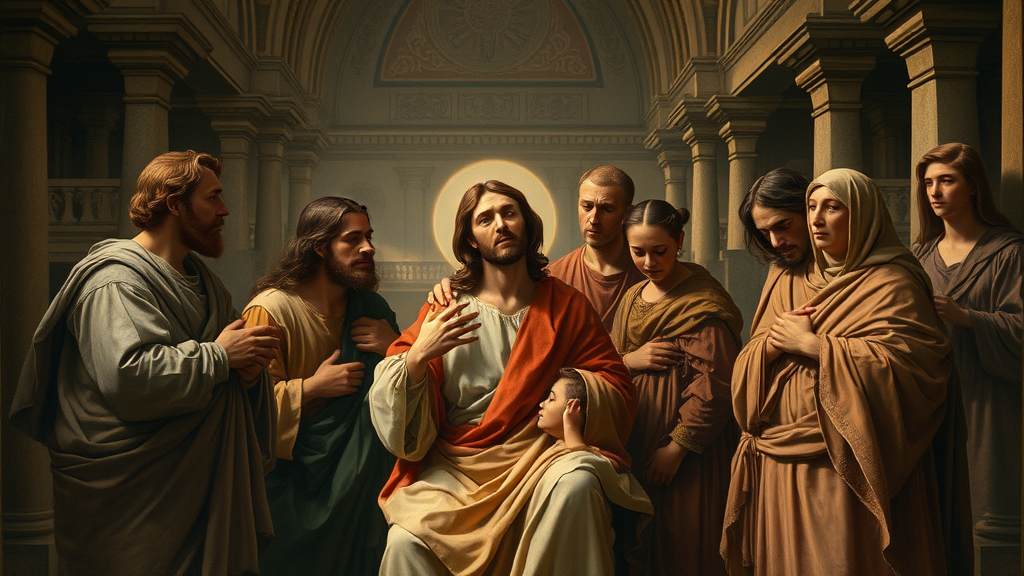 도전을 통해 희망을 발견하는 공동체를 상징적으로 표현한 그림입니다.