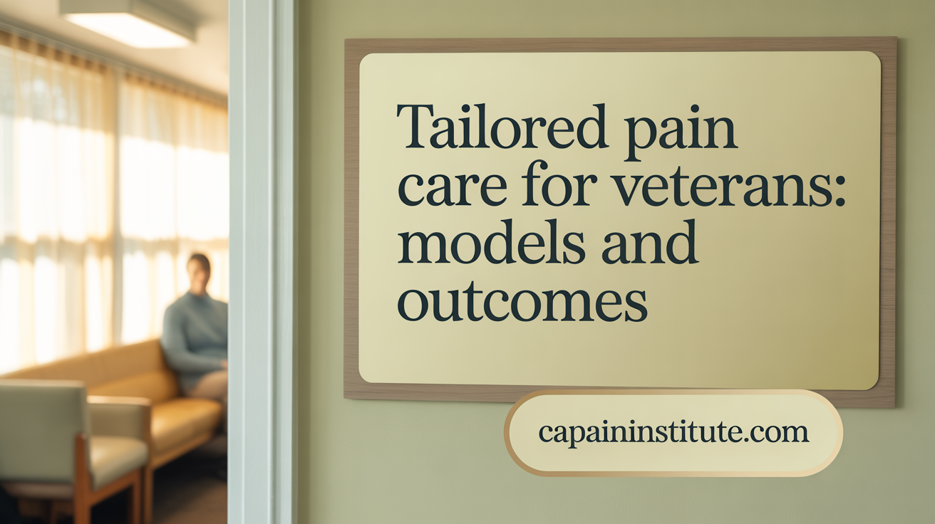 Tailored Pain Care for Veterans: Models and Outcomes