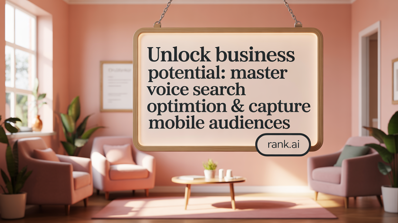 Unlock Business Potential: Master Voice Search Optimization &amp; Capture Mobile Audiences