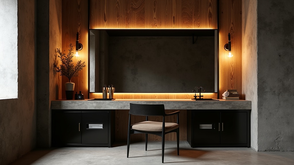 Как выбрать и разместить гримерное зеркало с лампами в стиле лофт: хитрости для идеальной макияжной зоны и интерьера