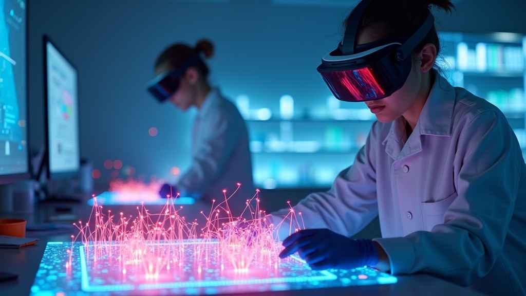 Diagrama técnico mostrando la estructura de nanopirámides en las micropantallas RGB de único material