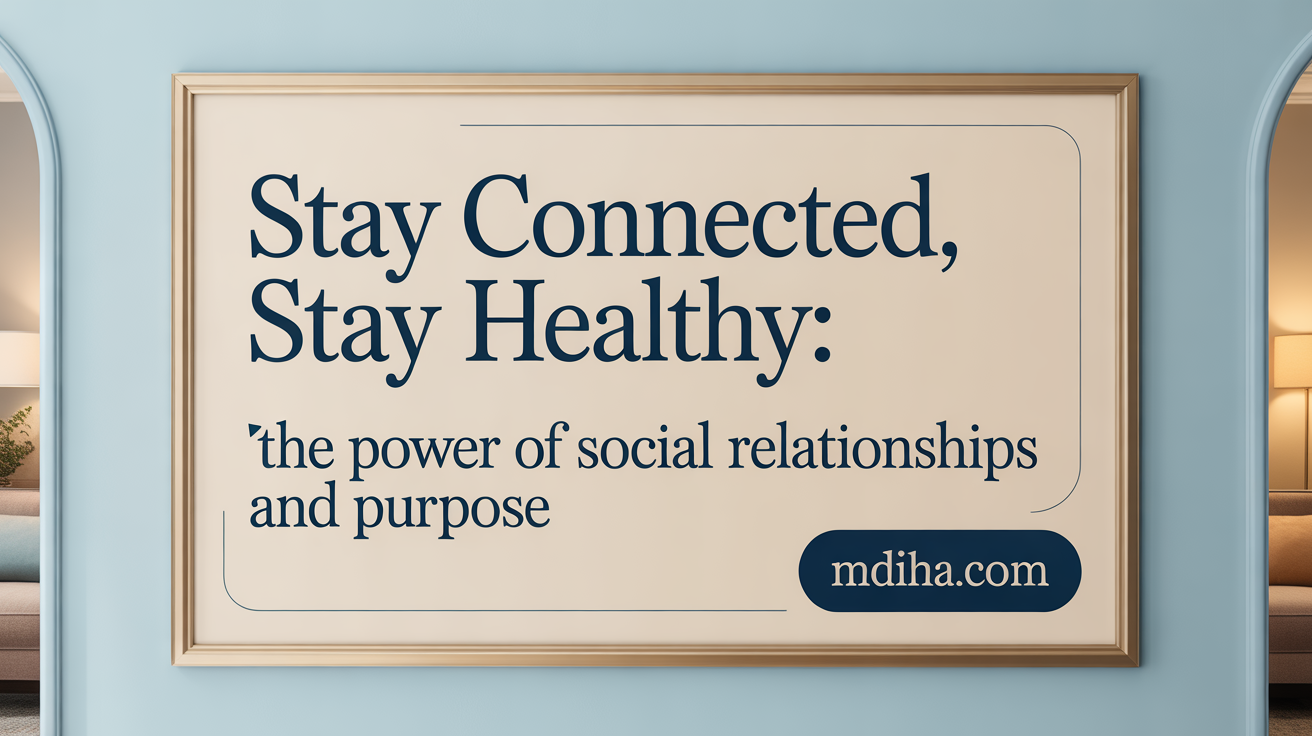 Stay Connected, Stay Healthy: The Power of Social Relationships and Purpose