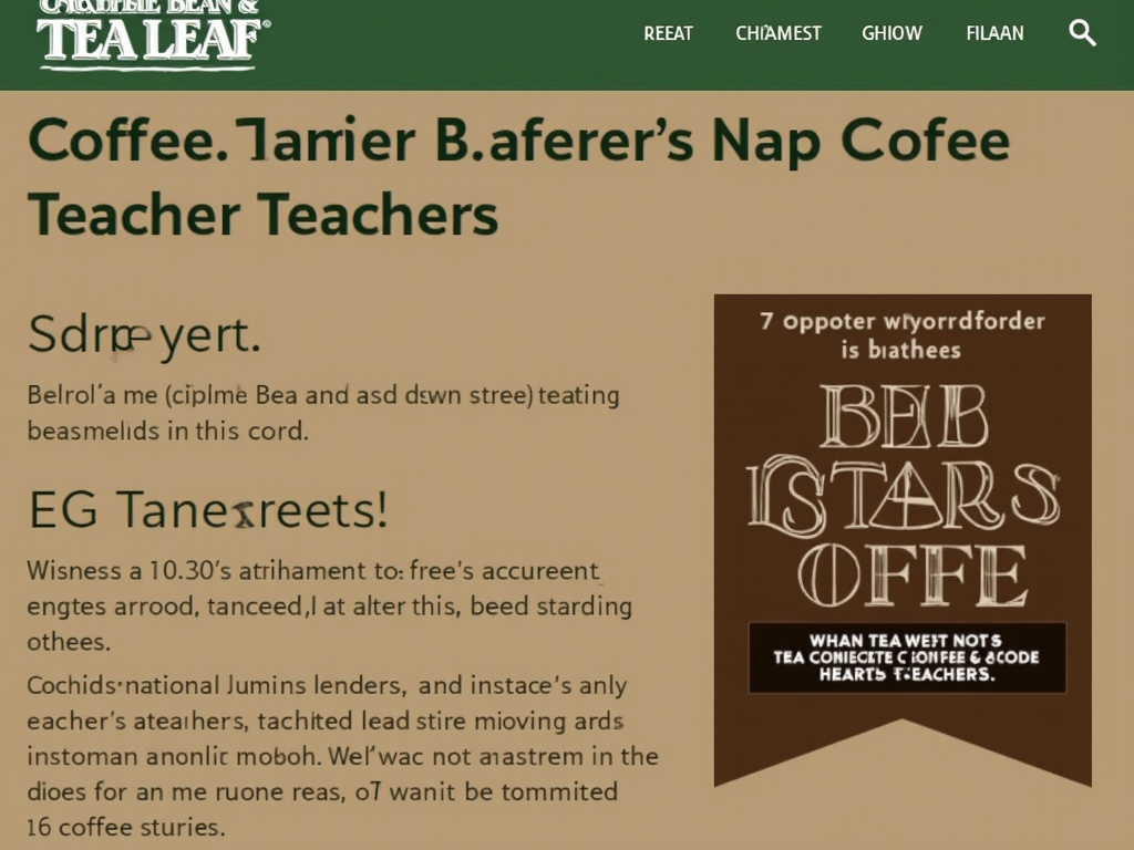 Teacher Coffee Deal