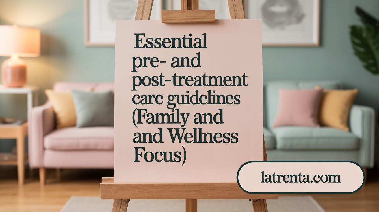 Essential Pre- and Post-Treatment Care Guidelines