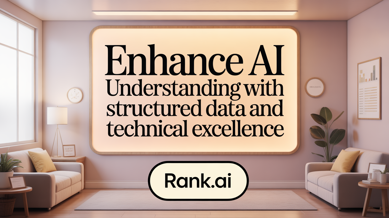 Enhance AI understanding with structured data and technical excellence.
