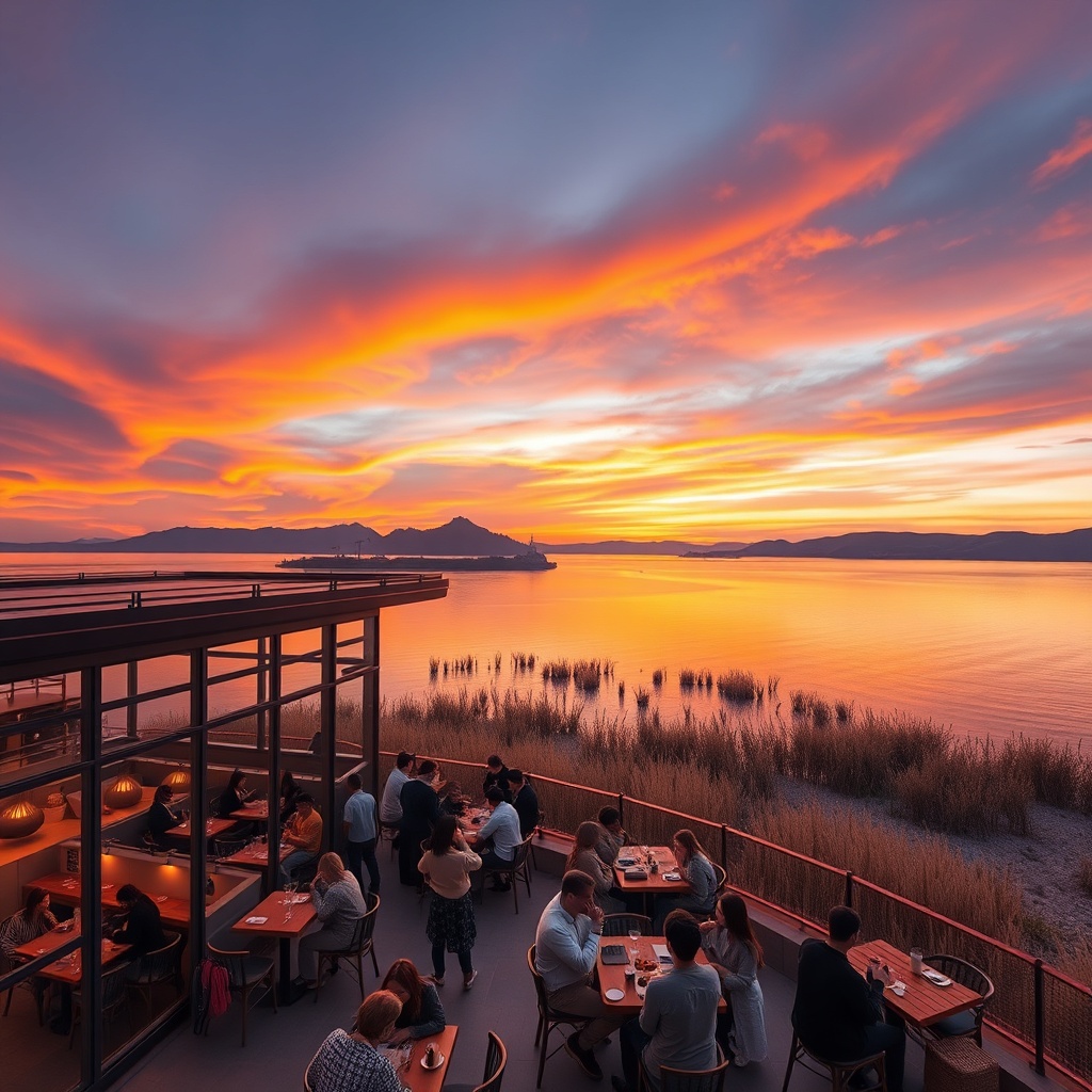 Sunset Bliss: Cafe Hopping and Bay Views